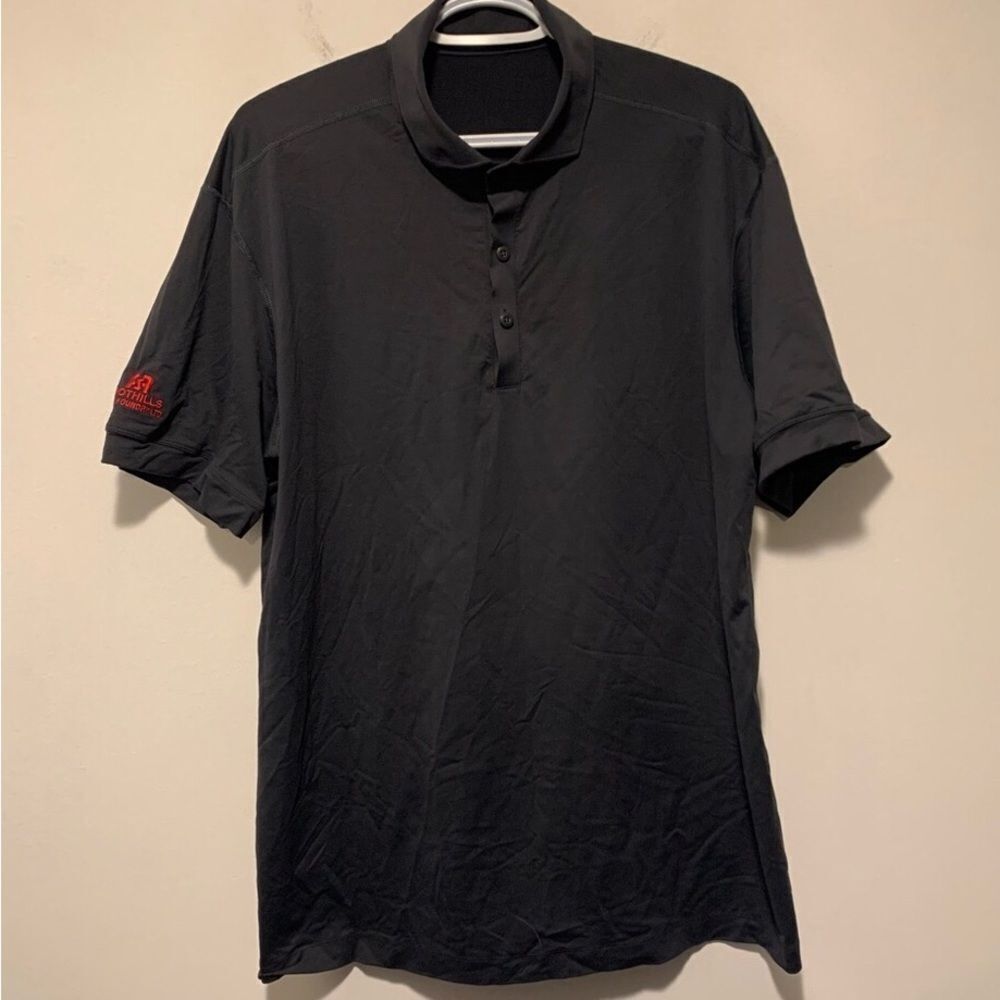 lululemon athletica Black Polo Shirt